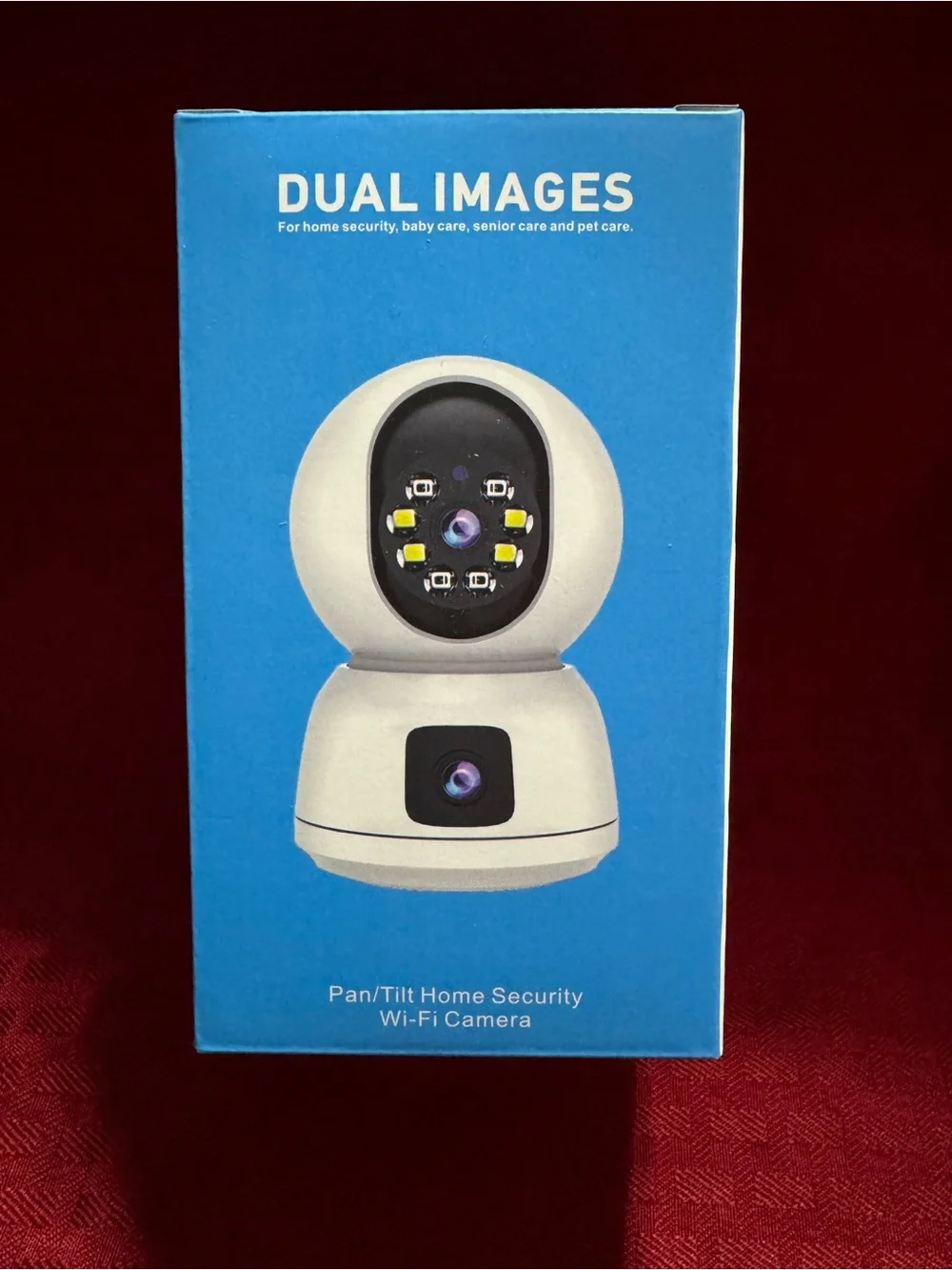 White Pan/Tilt Wi‑Fi Home Security Camera